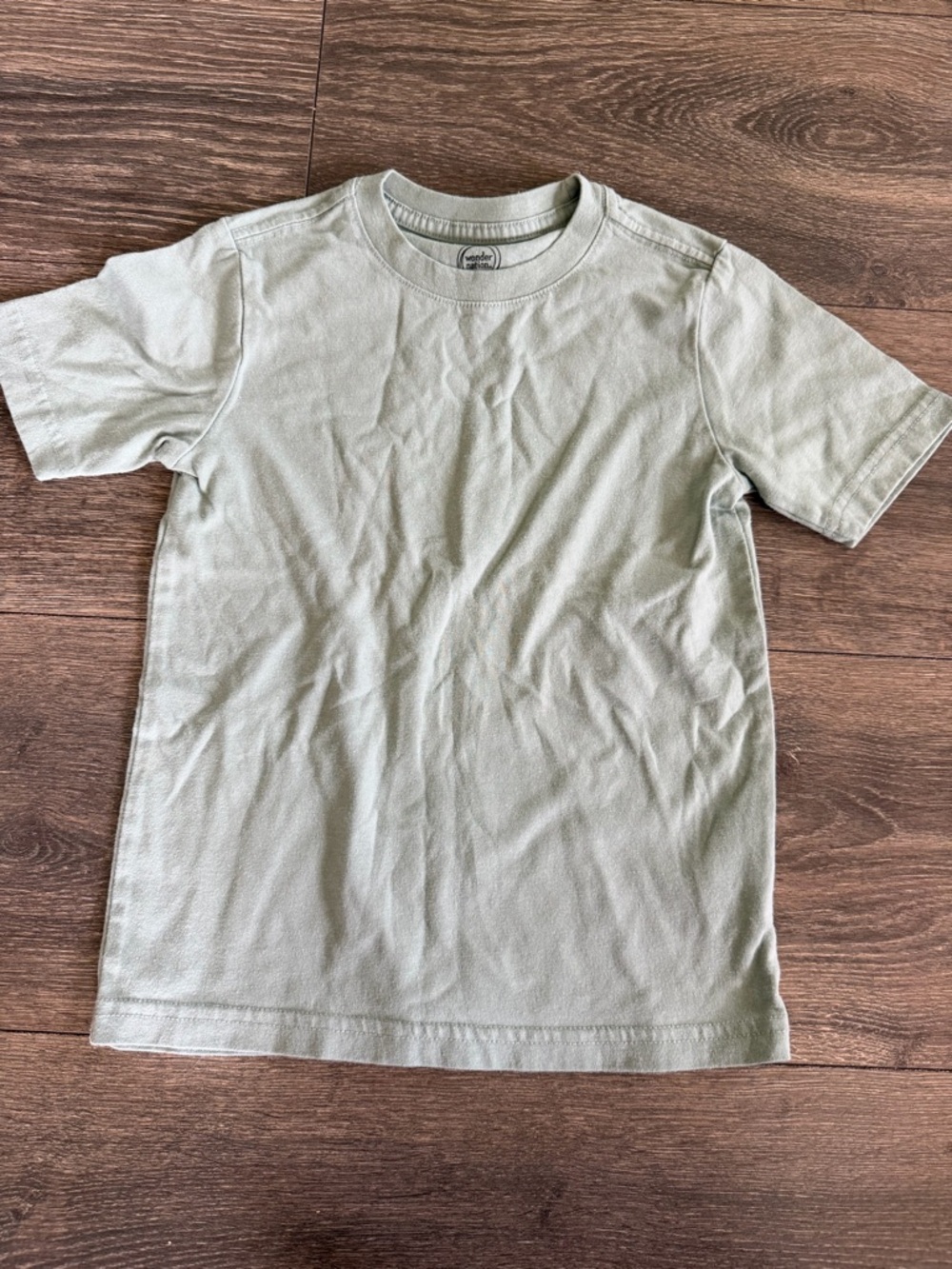 Sz XS/Wonder Nation Kids' Short Sleeve T-Shirt - Sage Green